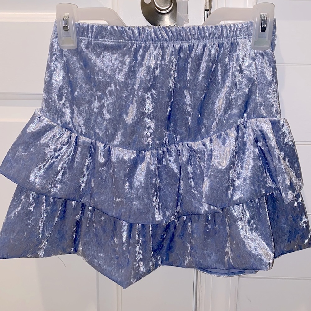 New Cheryl Creations Ruffle skirt velvet